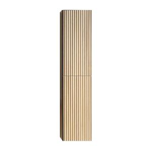 Kolomkast Wiesbaden Ribbella | Greeploos | 2 deuren | 160x36x30 cm | naturel eik