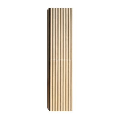 Kolomkast Wiesbaden Ribbella | Greeploos | 2 deuren | 160x36x30 cm | naturel eik