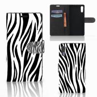 Sony Xperia XZ | Sony Xperia XZs | Telefoonhoesje | Met pasjeshouder | Zebra