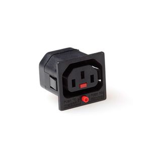 ACT STF70 C13 IEC Lock Net Entree (1x uitgang) | Zwart