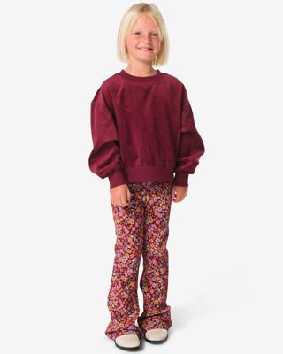HEMA Kinderlegging bloemen bordeauxrood (bordeauxrood)