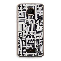Moroccan Print: Motorola Moto Z Force Transparant Hoesje