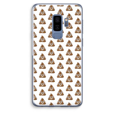 Poop emoji: Samsung Galaxy S9 Plus Transparant Hoesje