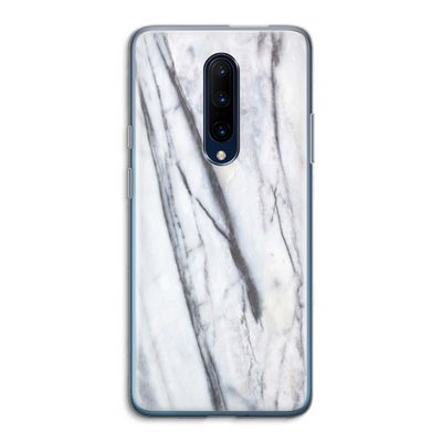 Gestreepte marmer: OnePlus 7 Pro Transparant Hoesje