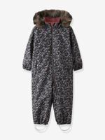 Met fleece gevoerde sneeuw jumpsuit met all-over print voor meisjes NAME IT donkerblauw