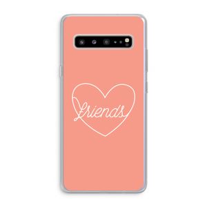 Friends heart: Samsung Galaxy S10 5G Transparant Hoesje