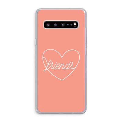 Friends heart: Samsung Galaxy S10 5G Transparant Hoesje