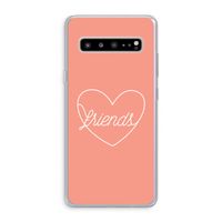 Friends heart: Samsung Galaxy S10 5G Transparant Hoesje