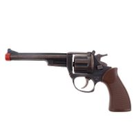 Verkleed speelgoed revolver/pistool metaal 8 schots