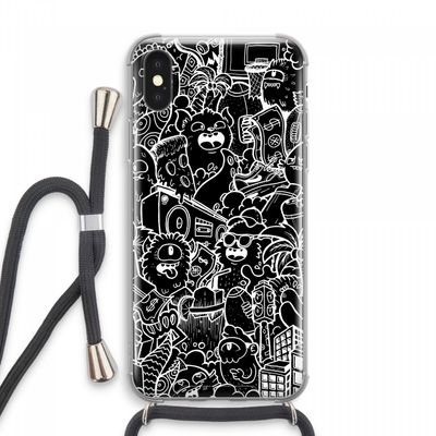 Vexx Black City : iPhone XS Max Transparant Hoesje met koord