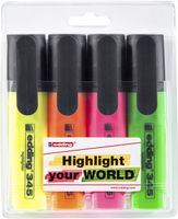 Markeerstift edding 345 2-5mm blister ÃƒÆ' 4 kleuren