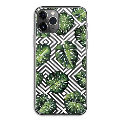 Geometrische jungle: iPhone 11 Pro Transparant Hoesje