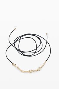 Mini riem met hartjes Zalio - BLACK - U