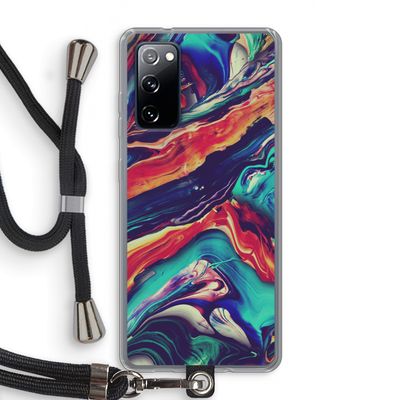 Chameleon Sun: Samsung Galaxy S20 FE / S20 FE 5G Transparant Hoesje met koord