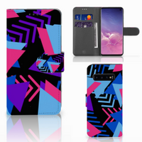 Samsung Galaxy S10 Book Case Funky Triangle - thumbnail