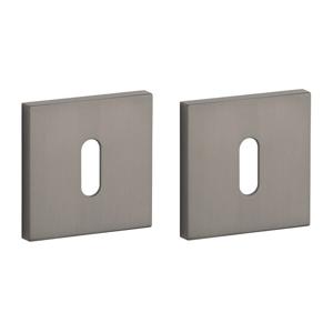 Stile sleutelrozetten 53x53x7mm Titanium