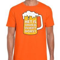 Het is oranje en heeft dorst t-shirt oranje heren 2XL  - - thumbnail