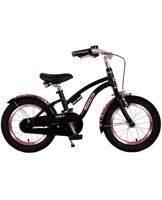 Volare miracle kinderfiets - meisjes - 14 inch - mat zwart - prime collection Volare miracle kinderfiets - meisjes - 14 inch - mat zwart - prime collection