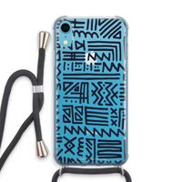 Marrakech print: iPhone XR Transparant Hoesje met koord