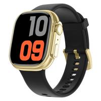 Smarty 2.0 Smartwatch met Siliconenband | Zwart/Goud | SW071E Smarty 2.0 Smartwatch met Siliconenband | Zwart/Goud | SW071E