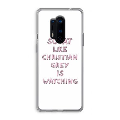 Christian Grey: OnePlus 8 Pro Transparant Hoesje