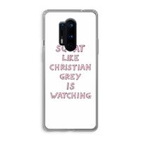 Christian Grey: OnePlus 8 Pro Transparant Hoesje