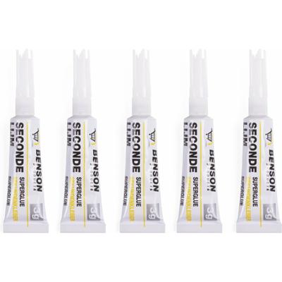 Benson Hobby secondelijm - 5 tubes - 3 gram - voordeelverpakking