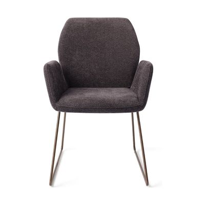 Jesper Home Misaki eetkamerstoel Almost Black slide rose
