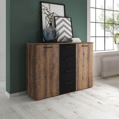 Home365 Dressoir Bern - 2-deurs incl. 4 lades - Walnoot