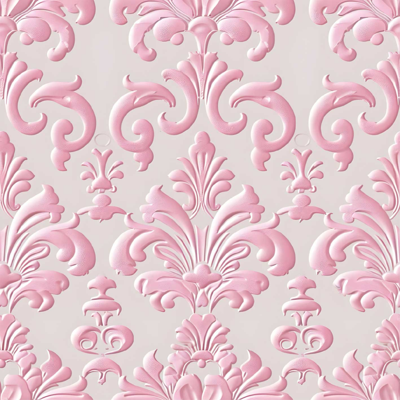 Roze patroon behang barok