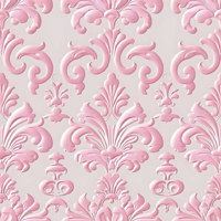 Roze patroon behang barok