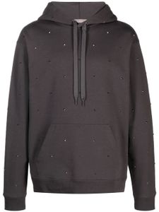 Valentino Garavani hoodie à ornements Rockstud - Gris