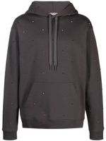 Valentino Garavani hoodie à ornements Rockstud - Gris