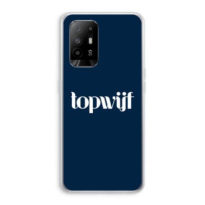 Topwijf Navy: Oppo A94 5G Transparant Hoesje