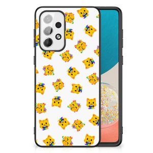 Back Case voor Samsung Galaxy A73 Katten Emojis