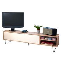 Symbiosis TV-meubel Lardal - eikenkleur/wit - 43,5x165x40 cm - Leen Bakker - thumbnail