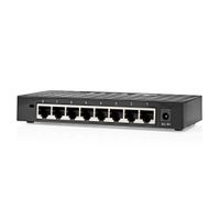 Nedis NSWH8P110BK Netwerk-switch Bekabelde Snelheid: Gigabit Aantal Ethernetpoorten: 8 Nedis NSWH8P110BK Netwerk-switch Bekabelde Snelheid: Gigabit Aantal Ethernetpoorten: 8