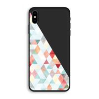 Gekleurde driehoekjes pastel: iPhone XS Biologisch afbreekbaar hoesje