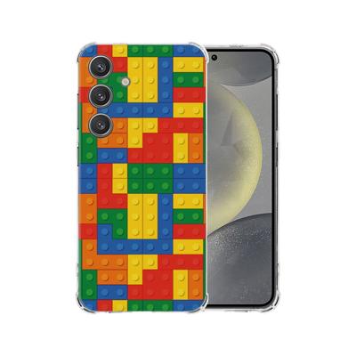Samsung Galaxy S25 Hoesje - Blokken TPU Antishock Samsung Galaxy S25 Hoesje - Blokken TPU Antishock
