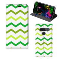 LG G8s Thinq | Hoesje met Magneet | Zigzag Groen LG G8s Thinq | Hoesje met Magneet | Zigzag Groen