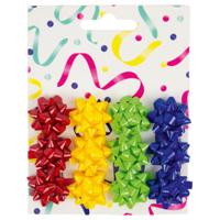 Strikken set à 12 stuks rood geel groen blauw