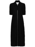 Jil Sander robe mi-longue texturée - Noir