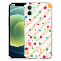 iPhone 12 Mini Doorzichtige Silicone Hoesje Dots - thumbnail