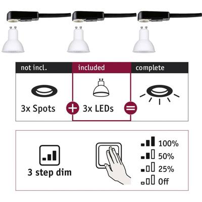 Paulmann 28785 LED-inbouwlamp Energielabel: G (A - G) GU10 19.5 W Wit