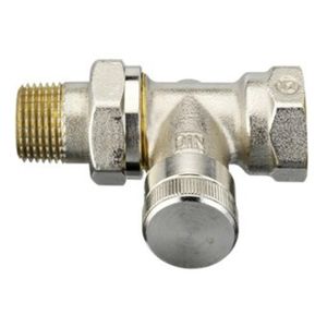 Danfoss voetventiel recht 1/2" - Kvs = 2,50 m3/h - RLV15 m. Vul- en aftapmogelijkheid 003L0144