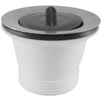 Riko Kunststof Plug 1½ inch x 70 mm Wit met Ketting - Waterbestendig