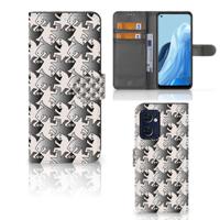 OPPO Find X5 Lite | Reno 7 5G | Telefoonhoesje | Met pasjeshouder | Salamander Grey