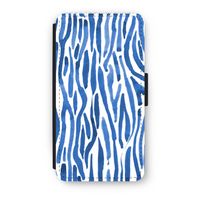 Blauwe nerven: iPhone XS Flip Hoesje