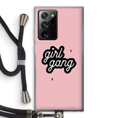 Girl Gang: Samsung Galaxy Note 20 Ultra / Note 20 Ultra 5G Transparant Hoesje met koord