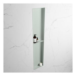 Wandnis Solid Surface Easy | In- en opbouw | 30x90x8 cm | 2 vakken | Greey